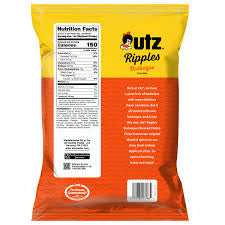 Utz Ripples Barbeque Flavored Potato Chips, 7.75 oz.