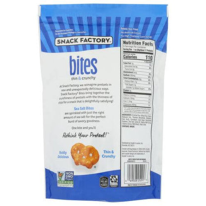 Snack Factory Sea Salt Thin & Crunchy Baked Pretzel Snacks, 9 oz.