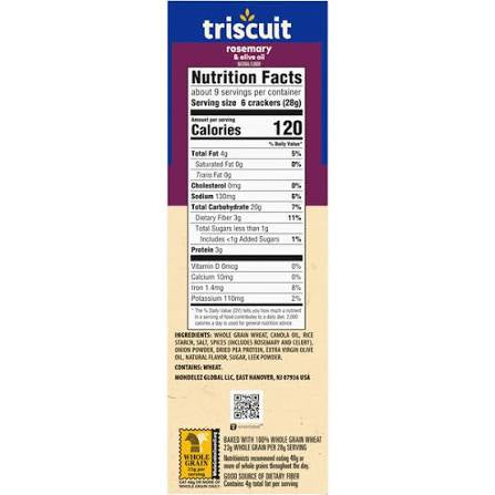 Triscuit Rosemary & Olive Oil Crackers, 8.5 oz.