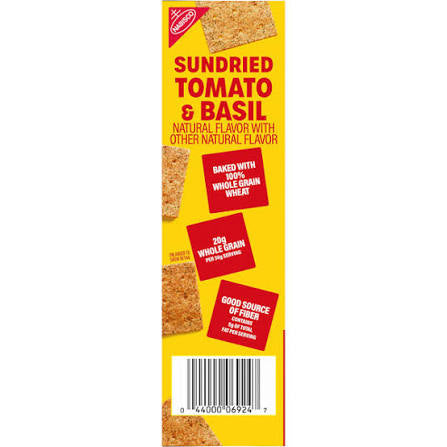 Wheat Thins Sundried Tomato & Basil Snacks, 8.5 oz.