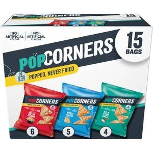 PopCorners Popped-Corn Snacks Variety Pack, 15 ct.