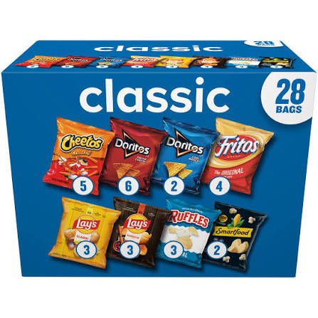Frito-Lay Assorted Classic Mix Variety Pack, 28 ct.