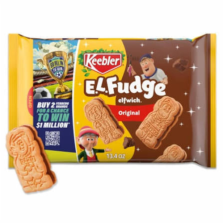 Keebler E.L. Fudge Elfwich Original Sandwich Cookies, 13.4 oz.