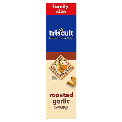 Triscuit Roasted Garlic Crackers Family Size, 12.5 oz.