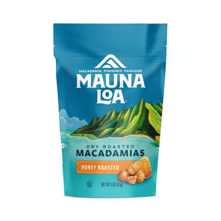 Mauna Loa Dry Roasted Honey Roasted Macadamias, 4 oz.