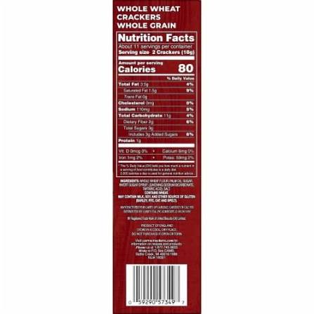 Carr's Whole Wheat Crackers, 7 oz.