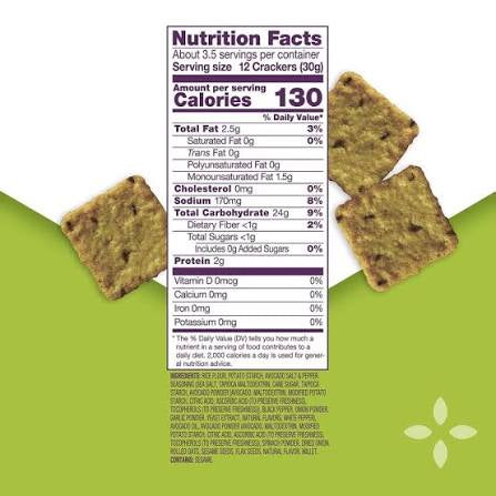 Crunchmaster Salt & Pepper Rice Crackers, 3.54 oz.