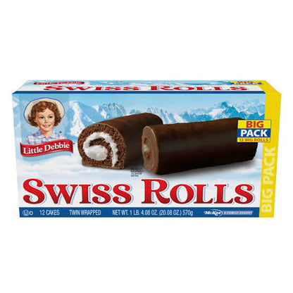 Little Debbie Big Pack Twin Wrapped Swiss Rolls, 20.08 oz.