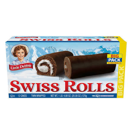Little Debbie Big Pack Twin Wrapped Swiss Rolls, 20.08 oz.