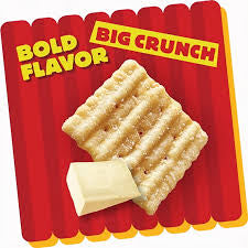 Cheez-It Grooves Sharp White Cheddar Crackers, 9 oz.