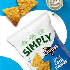 Doritos Simply Zesty Cool Ranch Flavored Tortilla Chips, 5.5 oz.