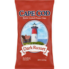 Cape Cod Dark Russet Kettle Cooked Potato Chips, 7.5 oz.