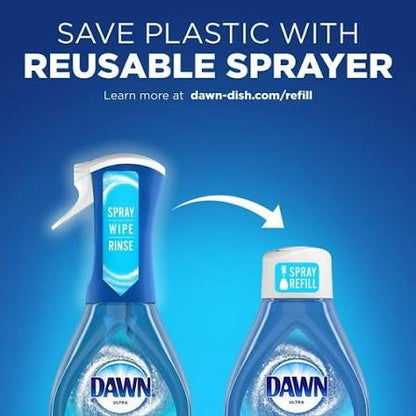 Dawn Platinum Plus Powerwash Fresh Dish Spray, 3 pk. (1 Starter Kit + 2 Refills), 64.5 fl. oz. Total
