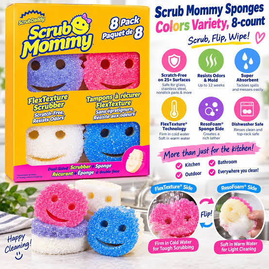 Scrub Mommy Variety Pack, 8-count