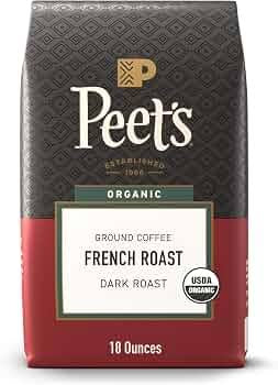 Peet's Organic Dark French Roast Ground Coffee, 32 oz.