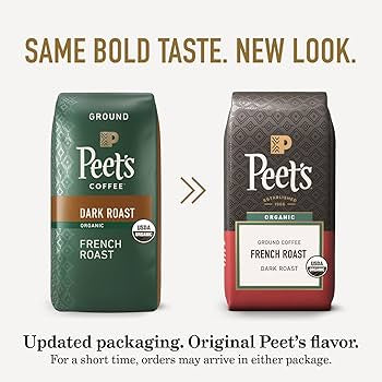Peet's Organic Dark French Roast Ground Coffee, 32 oz.