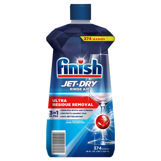 Finish Jet-Dry Ultra Dishwasher Rinse Aid, 38 fl. oz.