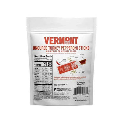 Vermont Smoke & Cure Uncured Turkey Pepperoni Sticks, 6 oz. — additional product image 2.