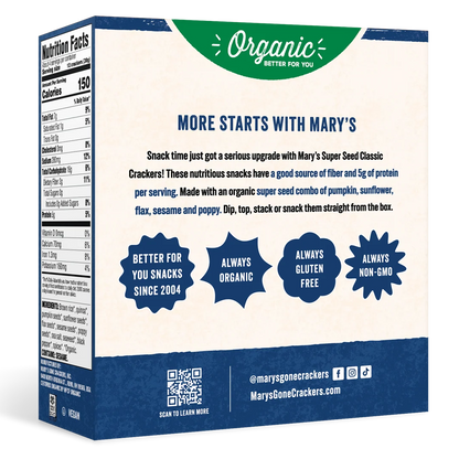 Mary's Gone Crackers Super Seed Classic Crackers, 18 oz. — additional product image 2.