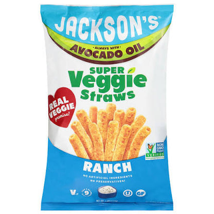 Jackson's Super Ranch Veggie Straws, 5 oz. — front package view.