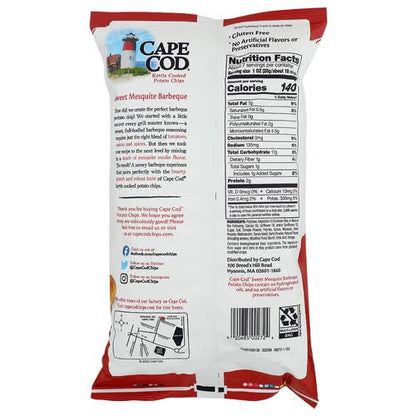 Cape Cod Sweet Mesquite Barbeque Kettle Cooked Potato Chips, 7.5 oz. — additional product image 3.