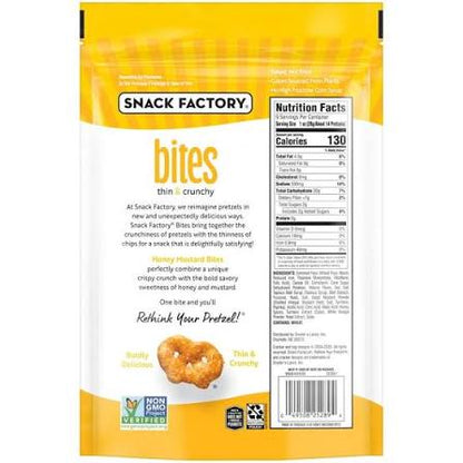 Snack Factory Honey Mustard Thin & Crunchy Baked Pretzel Snacks, 9 oz. — additional product image 3.