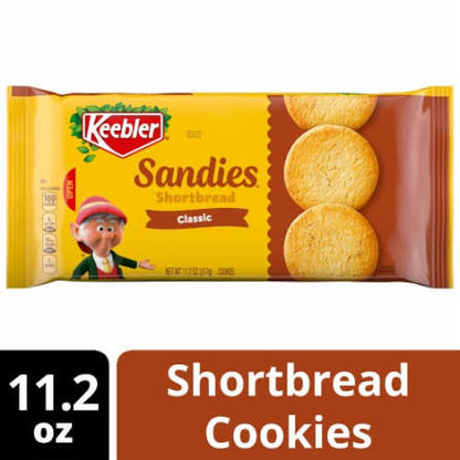Keebler Sandies Classic Shortbread Cookies, 11.2 oz. — front package view.