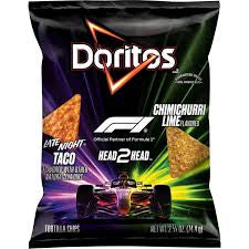 Doritos Chimichurri Lime Flavored Tortilla Chips, 8 oz. — front package view.