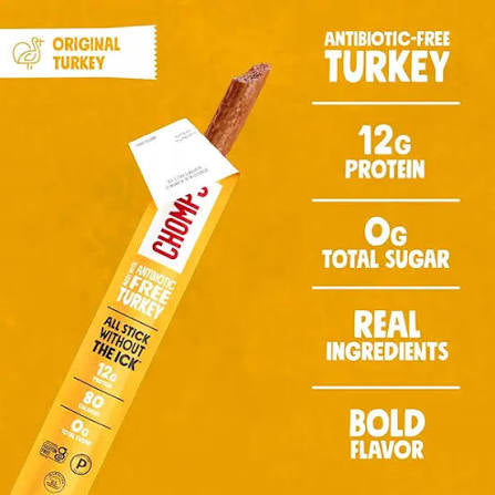 Chomps Zero Sugar Mild Original Turkey Sticks, 9.2 oz. — additional product image 4.