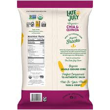 Late July Organic Thin & Crispy Chia & Quinoa Tortilla Chips, 10.1 oz. — additional product image 2.