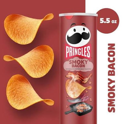 Pringles Smoky Bacon Potato Crisps, 5.5 oz. — additional product image 3.