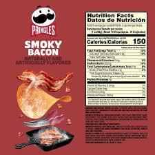 Pringles Smoky Bacon Potato Crisps, 5.5 oz. — additional product image 4.