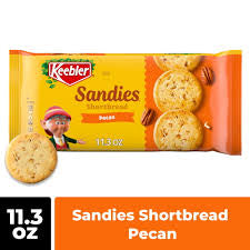 Keebler Sandies Pecan Shortbread Cookies, 11.3 oz. — front package view.