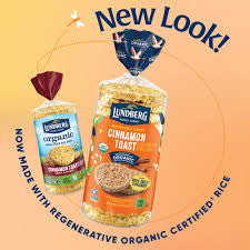 Lundberg Family Farms Cinnamon Toast Brown Rice Cakes, 8.9 oz. — additional product image 3.