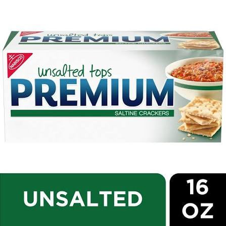 Premium Unsalted Tops Saltine Crackers, 16 oz. — additional product image 2.
