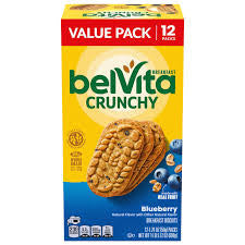 belVita Blueberry Crunchy Breakfast Biscuits Value Pack, 21.12 oz. — front package view.