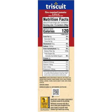 Triscuit Fire Roasted Tomato & Olive Oil Crackers, 8.5 oz. — additional product image 3.