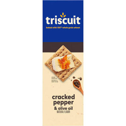 Triscuit Cracked Pepper & Olive Oil Crackers, 8.5 oz. — additional product image 2.