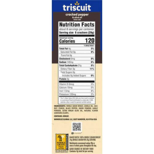 Triscuit Cracked Pepper & Olive Oil Crackers, 8.5 oz. — additional product image 3.