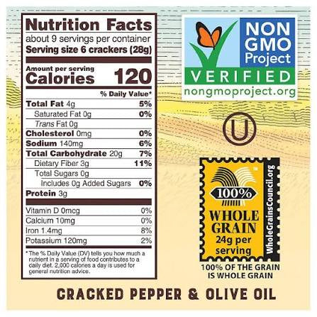 Triscuit Cracked Pepper & Olive Oil Crackers, 8.5 oz. — additional product image 6.