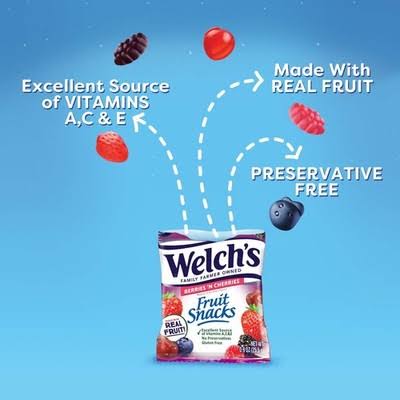 Welch's Berries 'N Cherries Fruit Snacks Family Size, 40 ct. — additional product image 5.