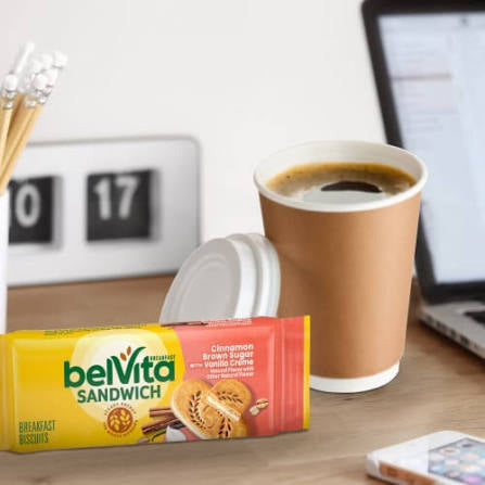 belVita Cinnamon Brown Sugar Breakfast Biscuits with Vanilla Creme, 8.8 oz. — additional product image 6.