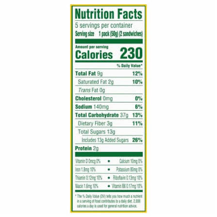 belVita Cinnamon Brown Sugar Breakfast Biscuits with Vanilla Creme, 8.8 oz. — additional product image 4.