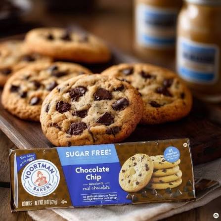 Voortman Bakery Zero Sugar Chocolate Chip Cookies, 8 oz. — additional product image 4.