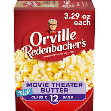 Orville Redenbacher's Gourmet Movie Theater Butter Microwave Popcorn Value Size, 39.49 oz. — front package view.