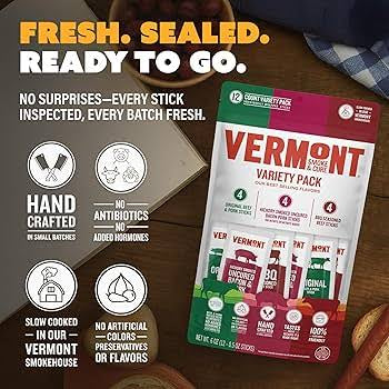 Vermont Smoke & Cure Mini Stick Meat Snacks Variety Pack, 6 oz. — additional product image 5.