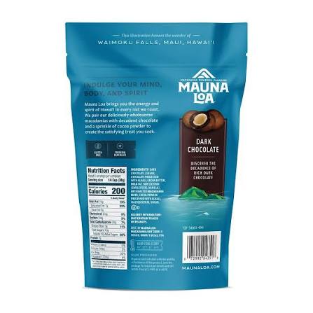 Mauna Loa Dark Chocolate Covered Macadamias, 4 oz. — additional product image 3.