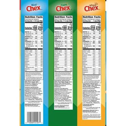 Chex Rice, Wheat and Corn Cereal Variety Pack, 3 Boxes, 54.25 oz. — additional product image 3.