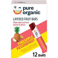 Pure Organic Pineapple Passionfruit Layered Fruit Bars, 6.2 oz.