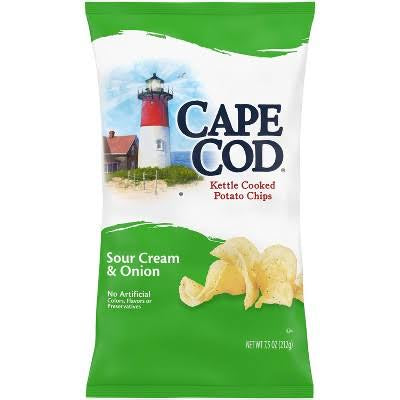 Cape Cod Kettle Cooked Sour Cream & Onion Potato Chips, 7.5 oz.